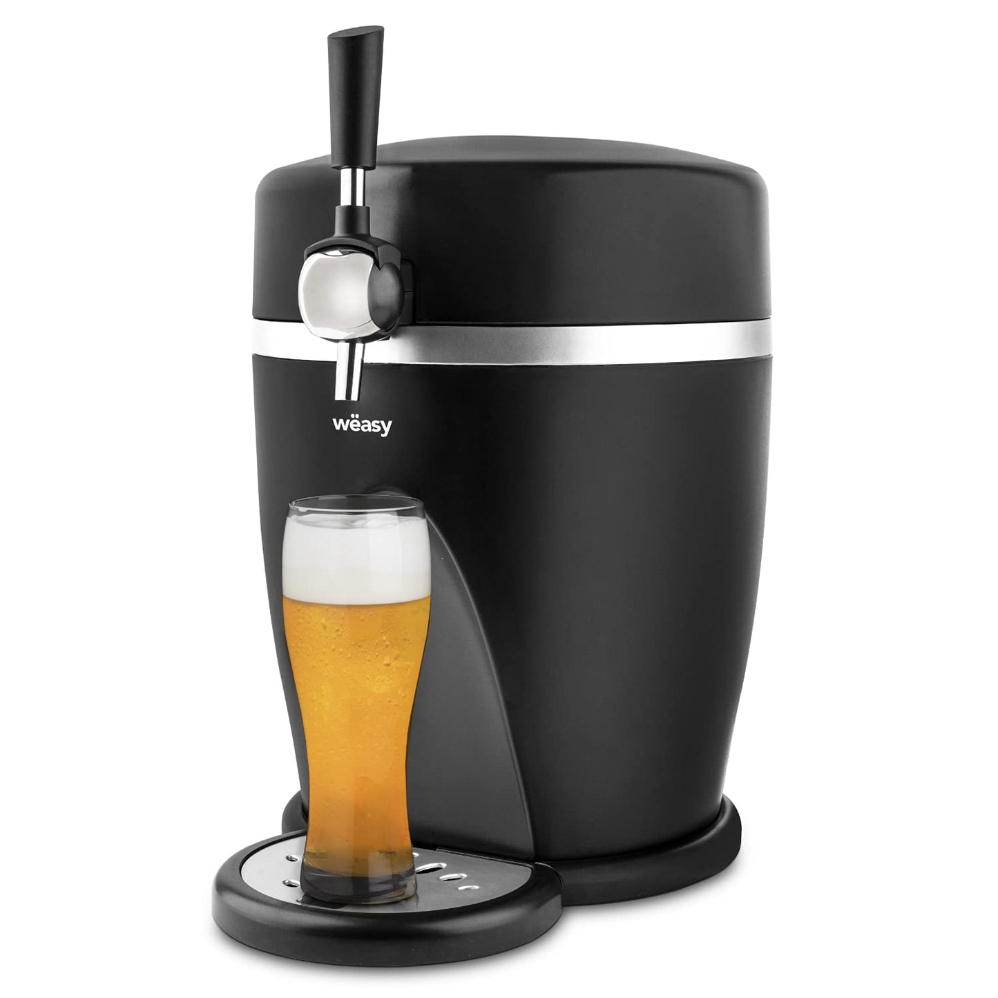 H.Koenig PINT568 Lo spillatore birra PINT568 di Wëasy, 60 watts di potenza. Compatibile con i fusti 5L universali pressurizzati e fusti Heineken
