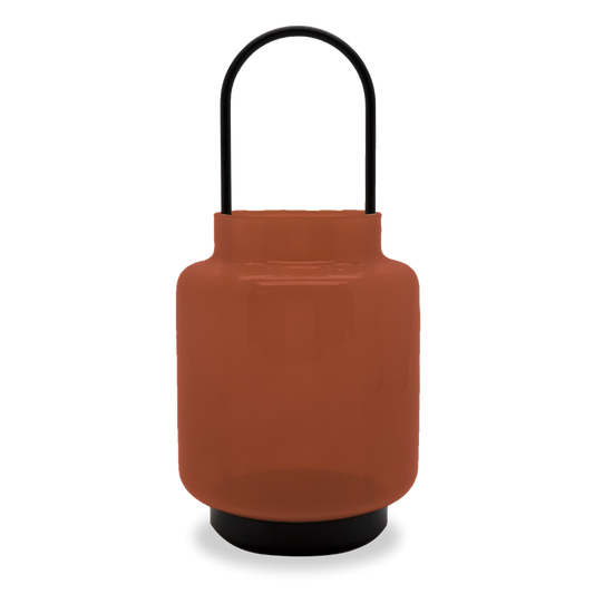 Lanterna in vetro con finiture in metallo 30cm WD Lifestyle