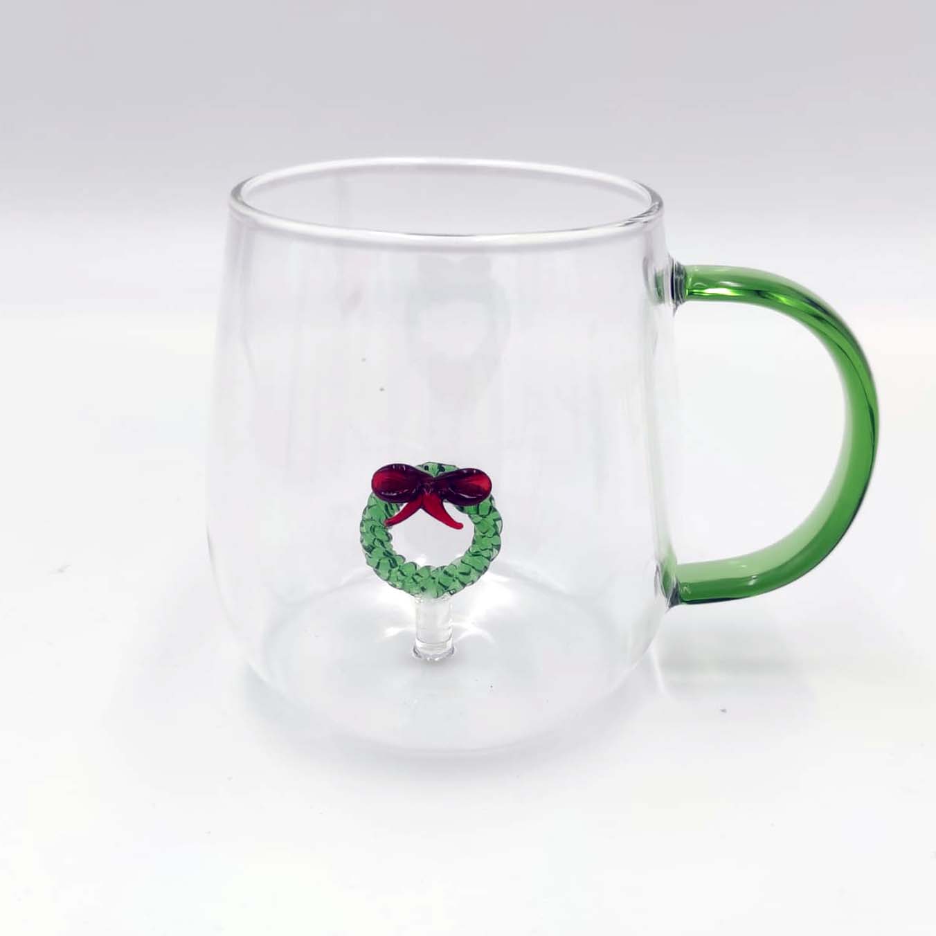 Set 4 Tazze Natale in Vetro