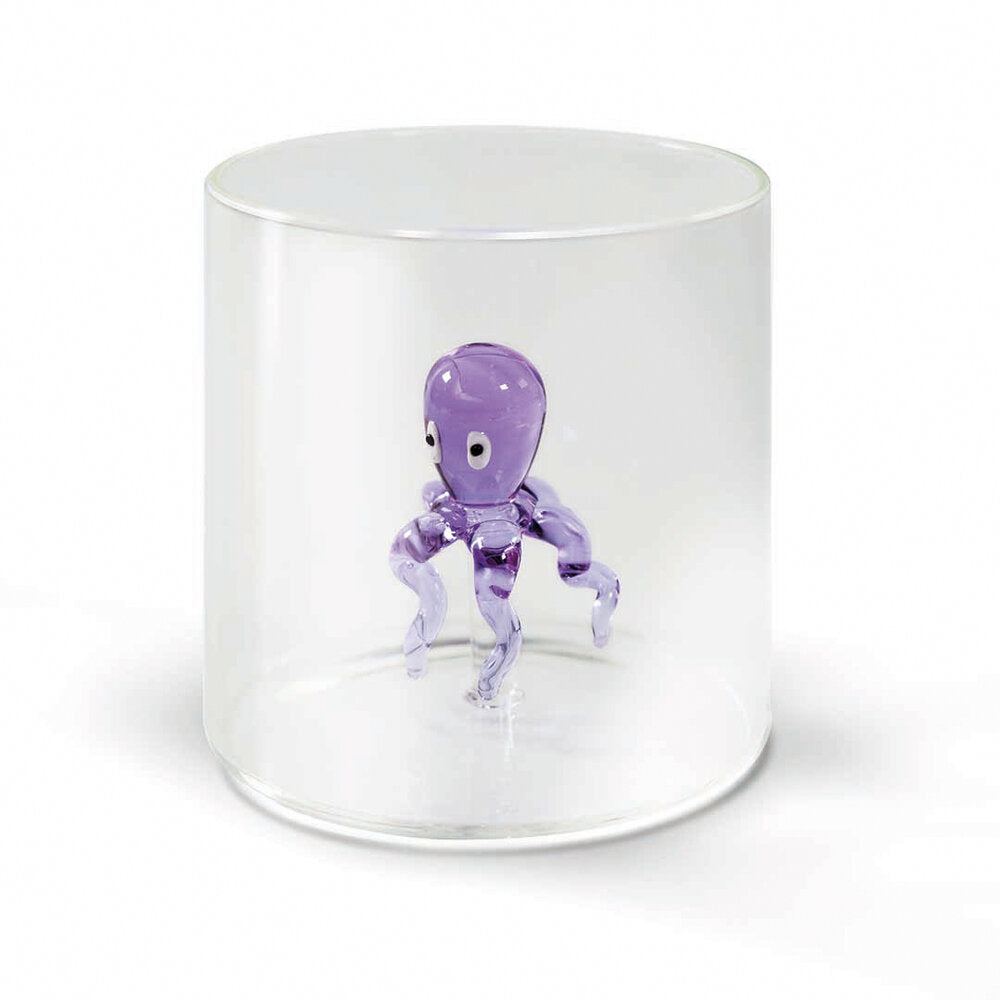 WD Lifestyle Bicchiere Figure in Vetro Soggetti Animali