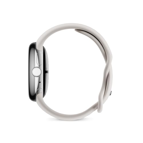 Google Pixel Watch 2 da Fitbit e Google - Monitoraggio battito cardiaco, Gestione stress, Funzionalità di sicurezza - Smartwatch Android - Cassa in alluminio - Cinturino sportivo grigio creta - Wi-Fi