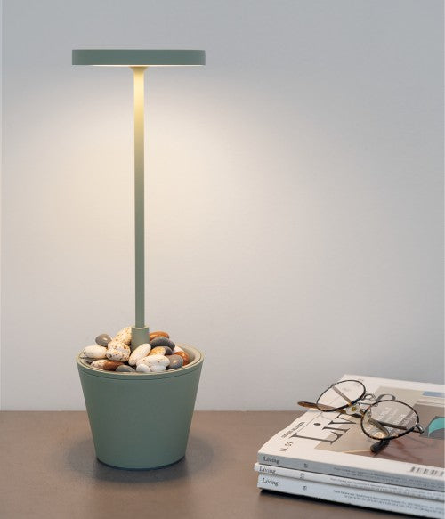 Lampada da Tavolo Senza Fili Poldina Reverso bianco