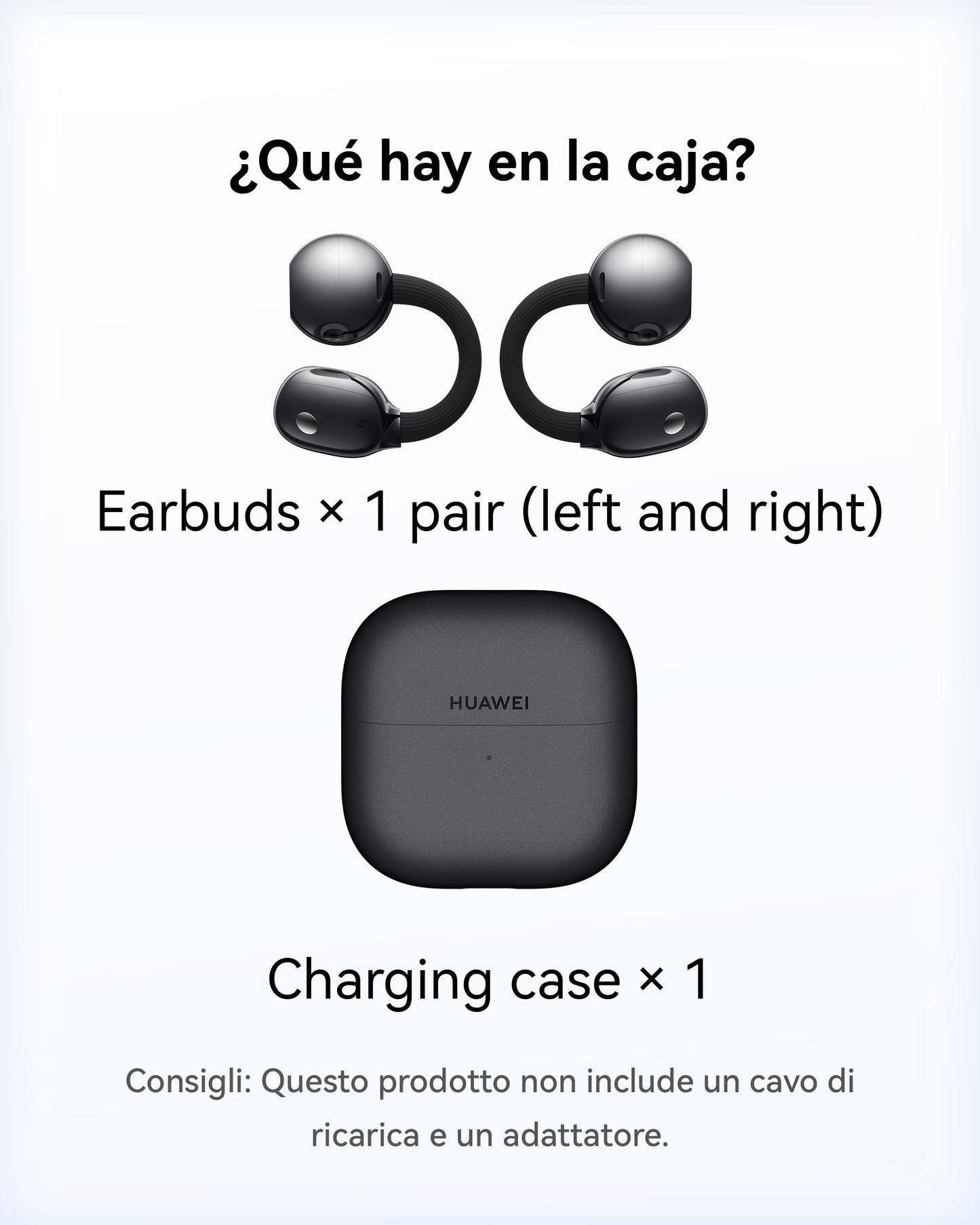HUAWEI FreeClip 2 Nero, Cuffie Wireless Bluetooth, Auricolari a Orecchio Aperto, per il Massimo del Comfort, Ascolto Adattivo Open-ear, Chiamate Cristalline, 38 ore, iOS e Android, Garanzia di 30 mesi