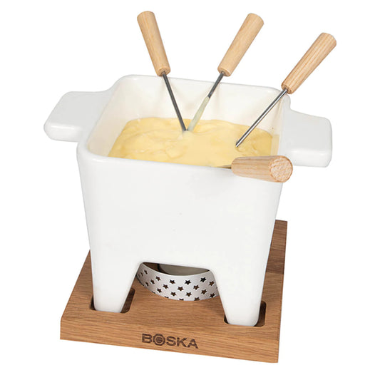 Fondue Set Large Bianco Boska in Ceramica