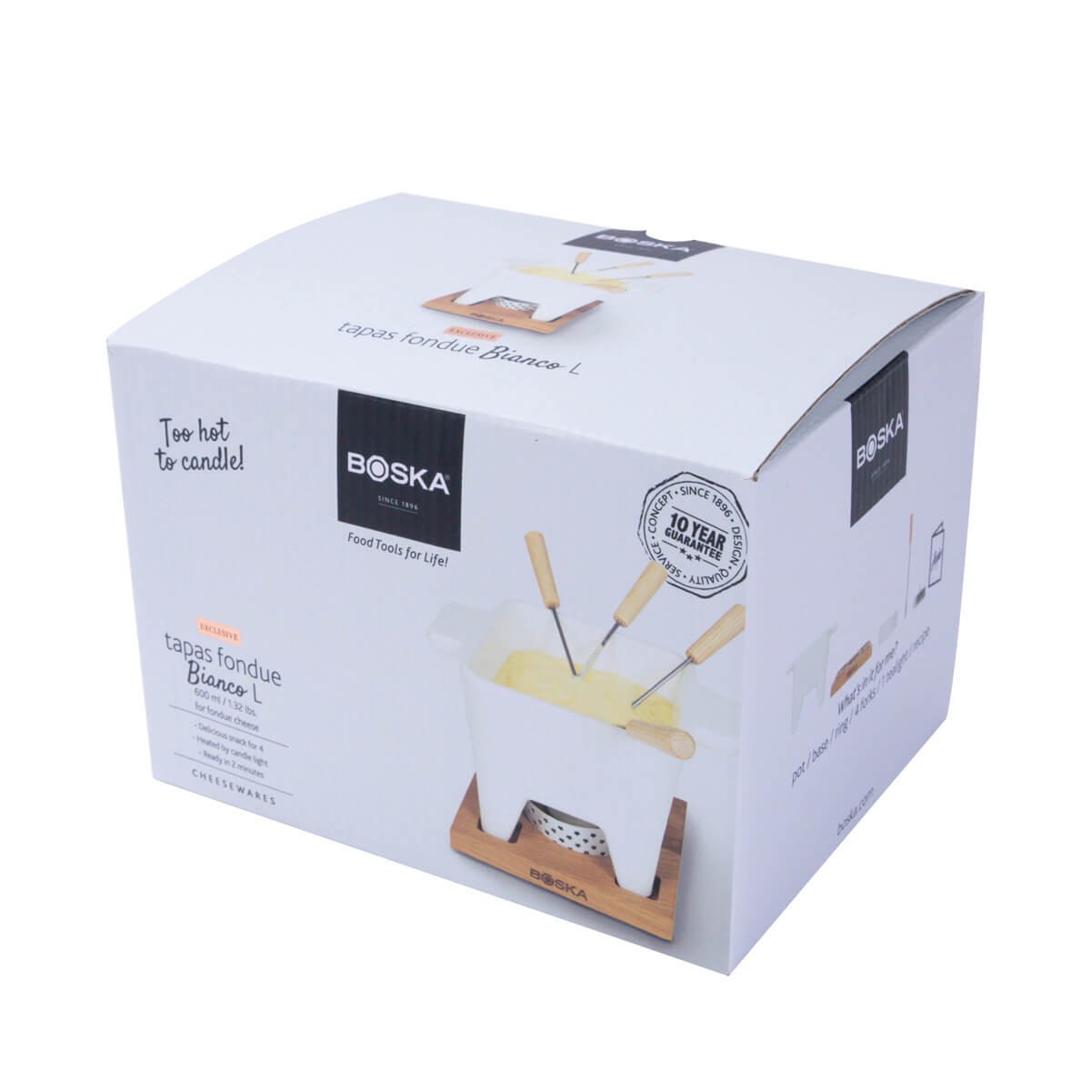 Fondue Set Large Bianco Boska in Ceramica