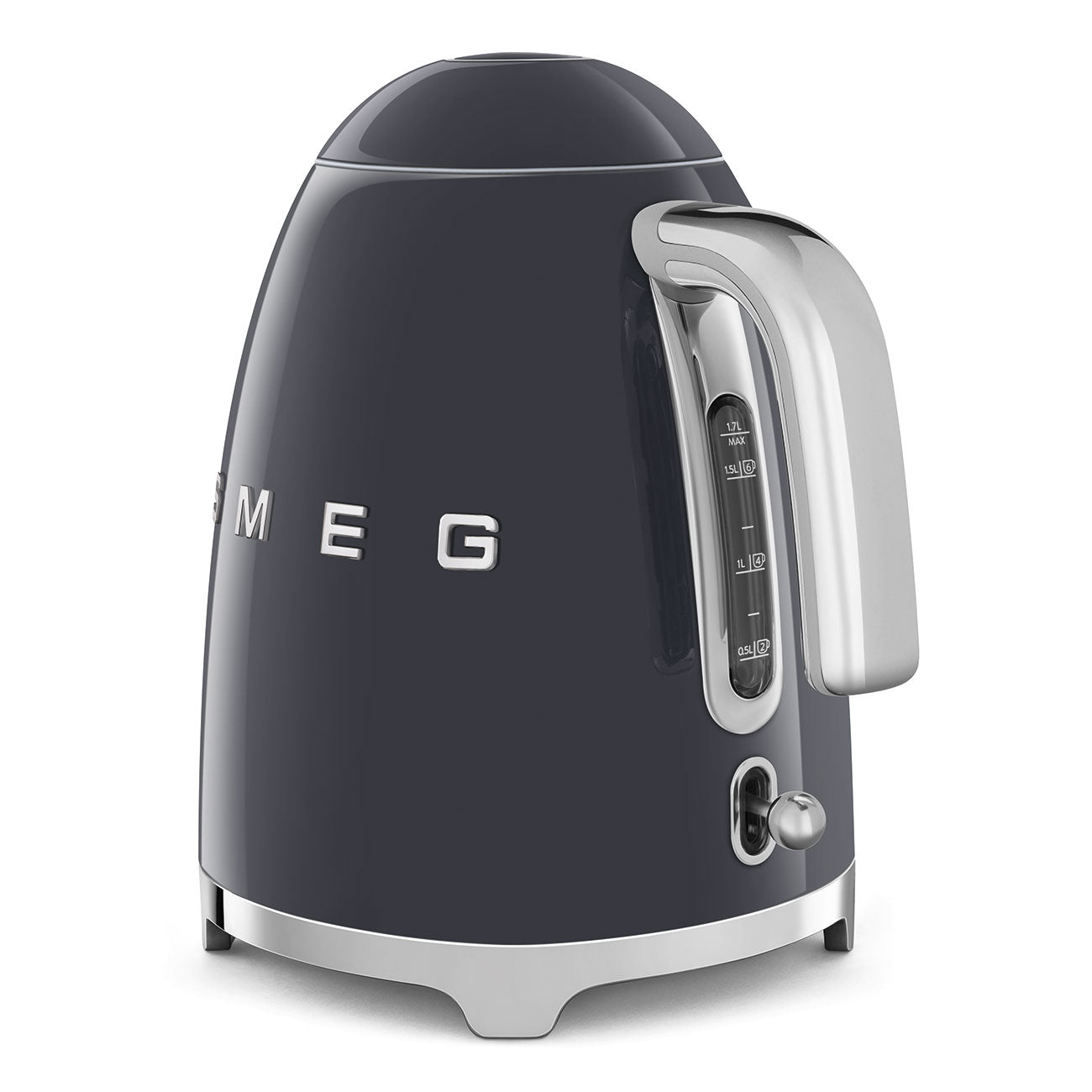 Smeg bollitore elettrico base antiscivolo, indicatore livello acqua, 1,7 L