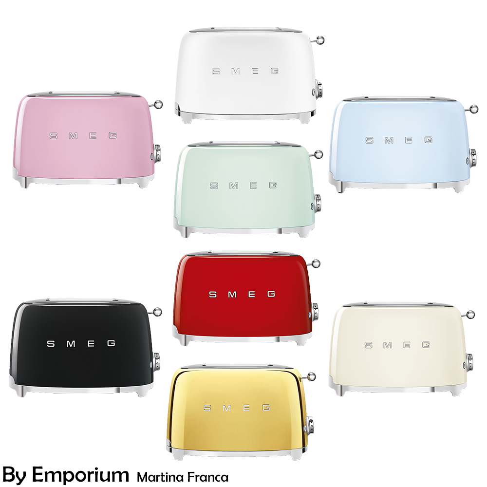 Smeg 2 slice toaster 1950s design 950 W