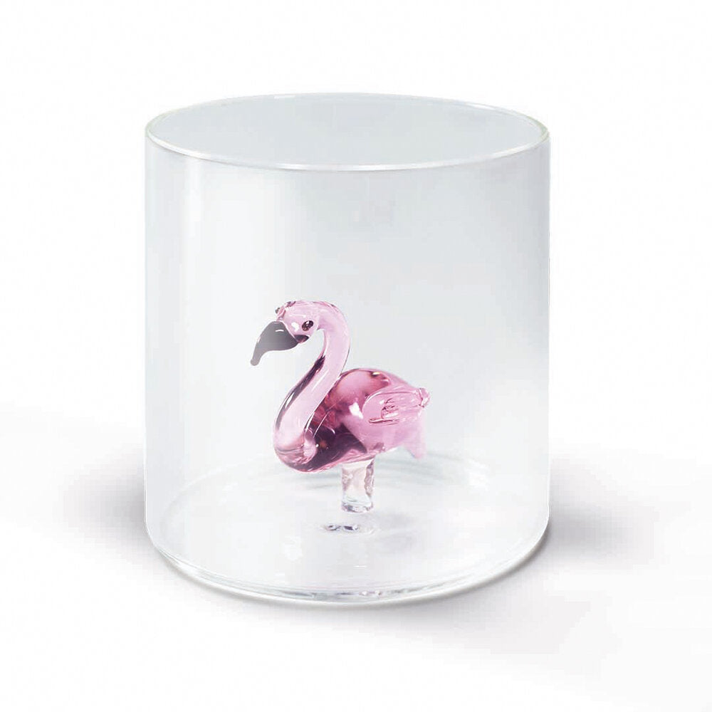 WD Lifestyle Bicchiere Figure in Vetro Soggetti Animali