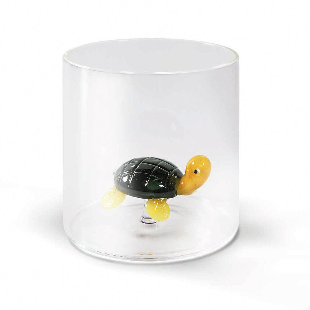 WD Lifestyle Bicchiere Figure in Vetro Soggetti Animali