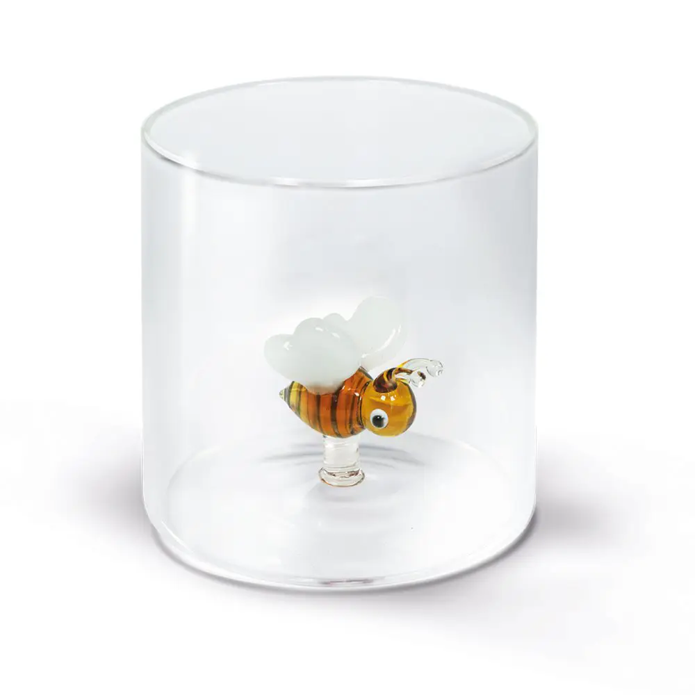 WD Lifestyle Bicchiere Figure in Vetro Soggetti Animali