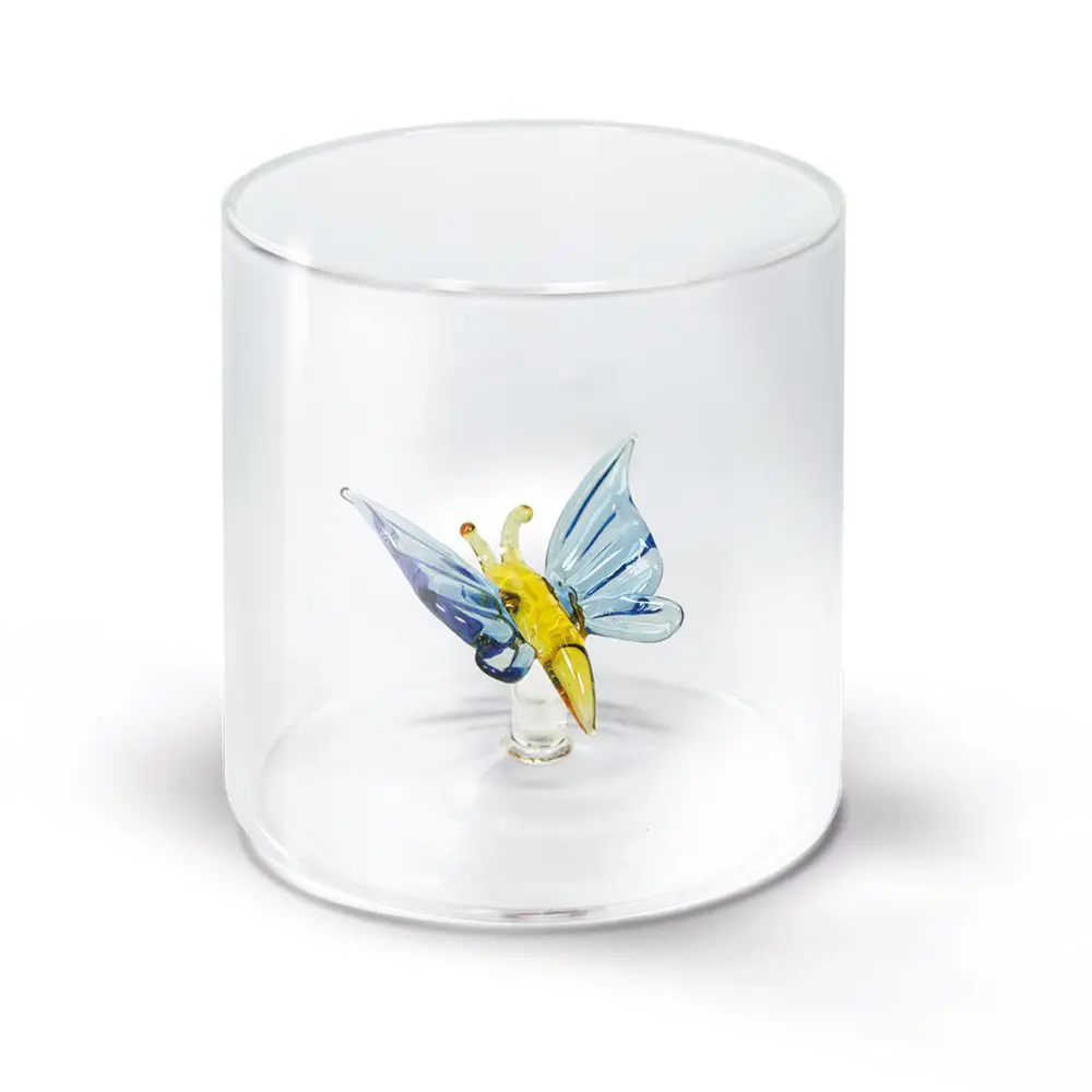 WD Lifestyle Bicchiere Figure in Vetro Soggetti Animali