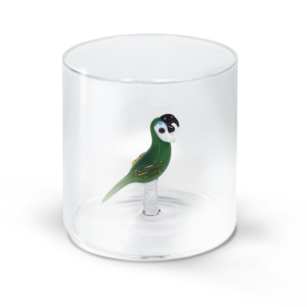 WD Lifestyle Bicchiere Figure in Vetro Soggetti Animali