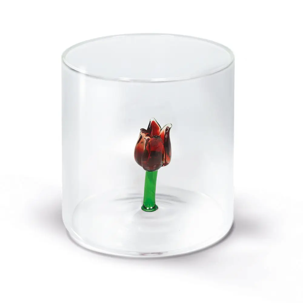 WD Lifestyle Bicchiere Figure in Vetro Soggetti Animali