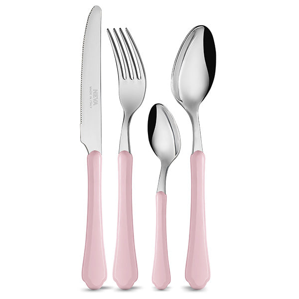 Set 24 posate Romantica Neva 6 Colori Pastello