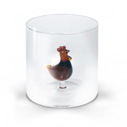 WD Lifestyle Bicchiere Figure in Vetro Soggetti Animali