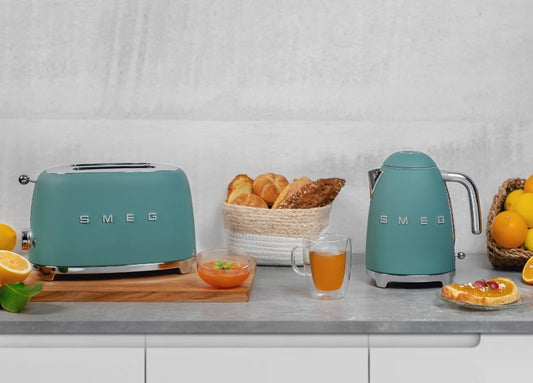 Smeg Tostapane 2 fette anni '50 design  950 W Verde Smeraldo Opaco