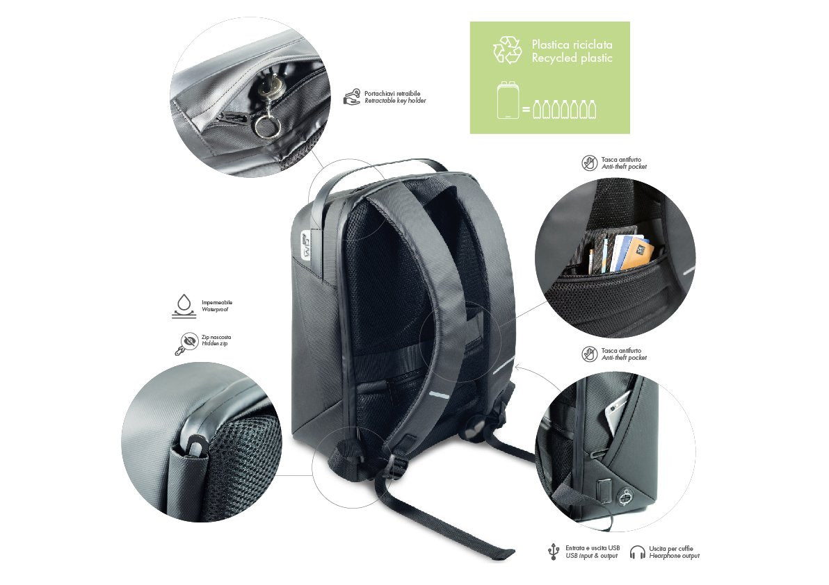 City Life Anti-Theft Laptop Backpack WD Lifestyle