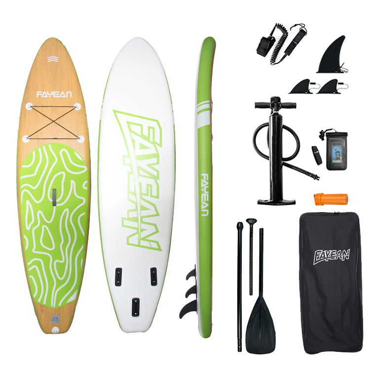 Tavola Bamboo Stand Up Paddle SUP Gonfiabile 10'6"