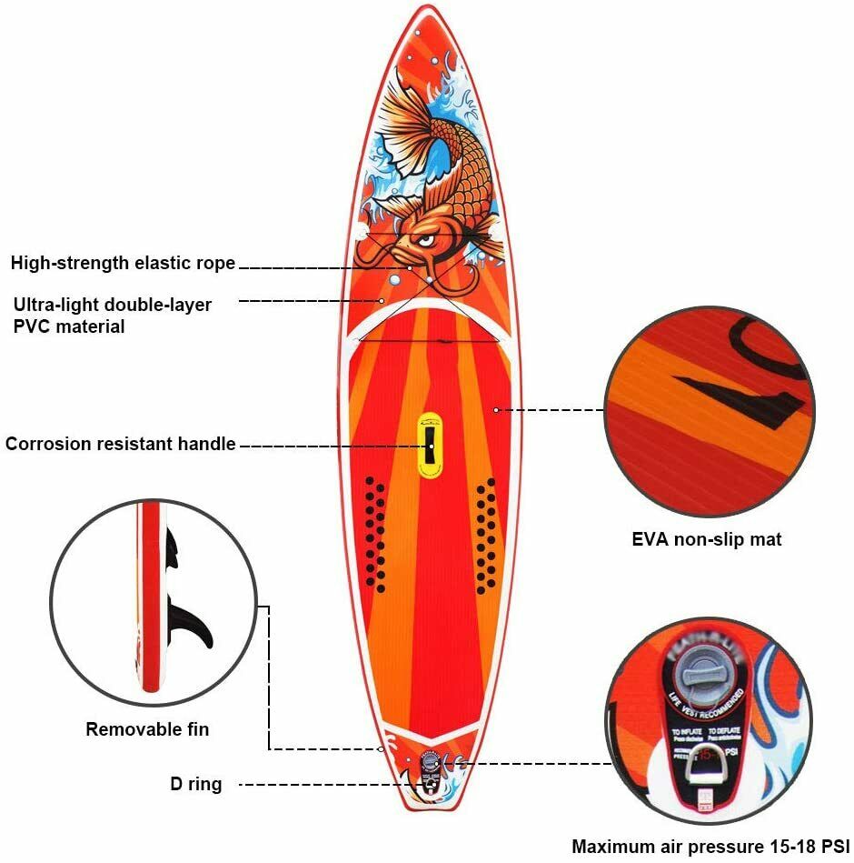 Tavola KOI Stand Up Paddle SUP Gonfiabile 11'6"