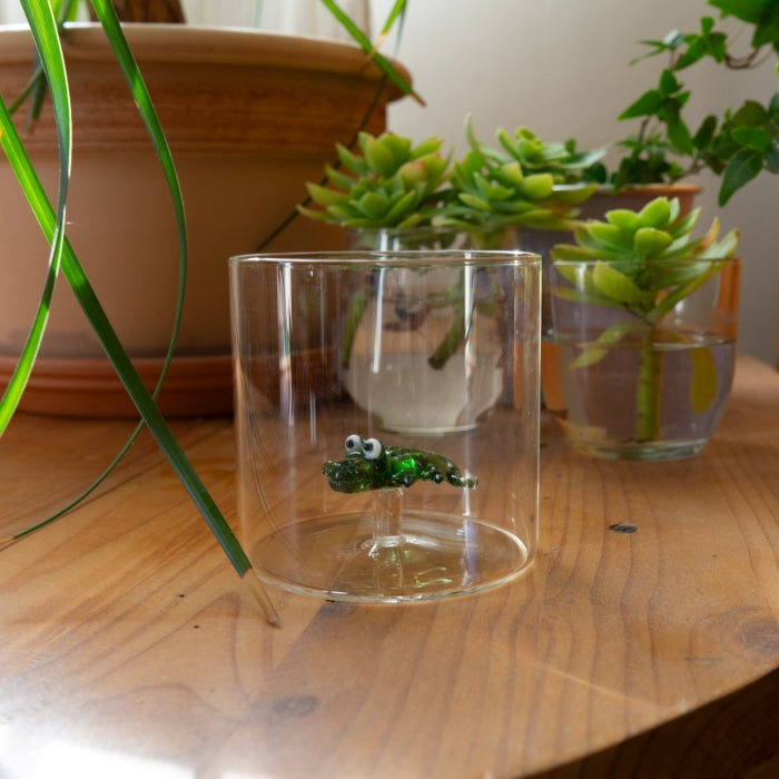 WD Lifestyle Bicchiere Figure in Vetro Soggetti Animali