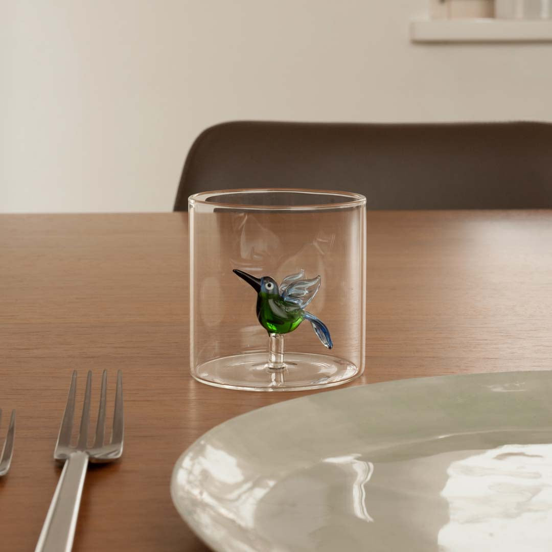 WD Lifestyle Bicchiere Figure in Vetro Soggetti Animali
