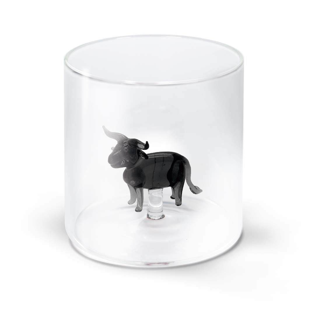 WD Lifestyle Bicchiere Figure in Vetro Soggetti Animali