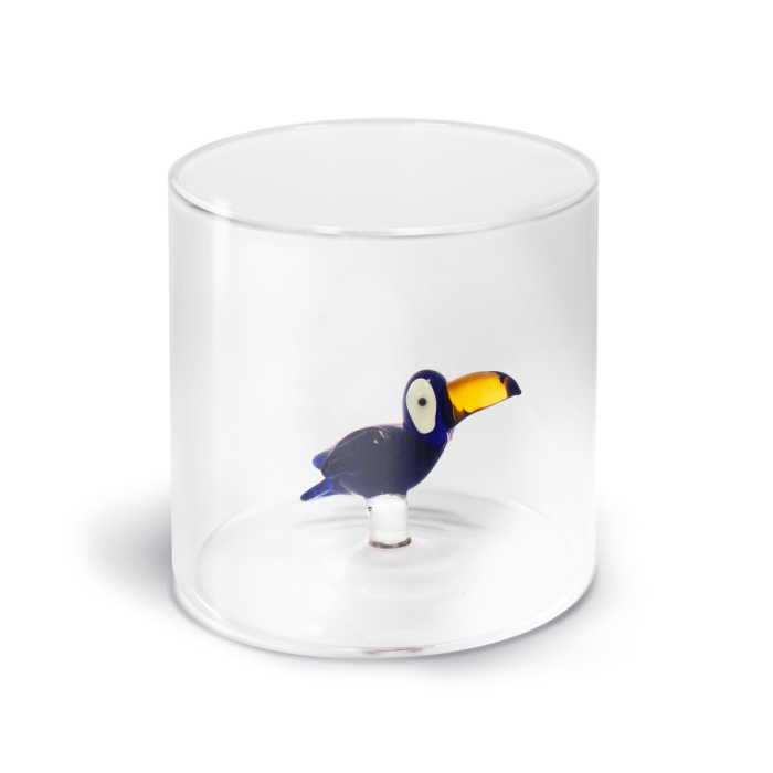 WD Lifestyle Bicchiere Figure in Vetro Soggetti Animali