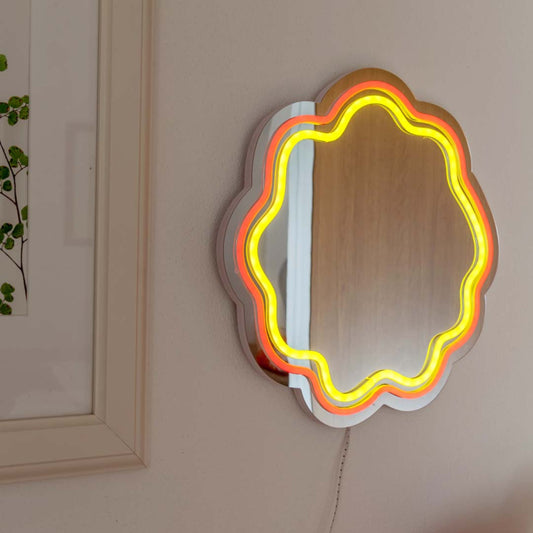 WD Lifestyle Specchio Luminoso Neon Decorativo