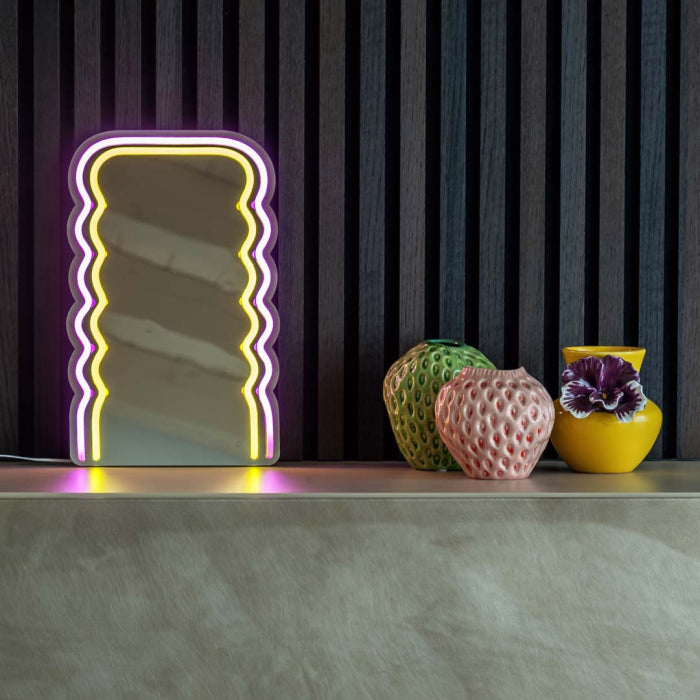 WD Lifestyle Specchio Luminoso Neon Decorativo