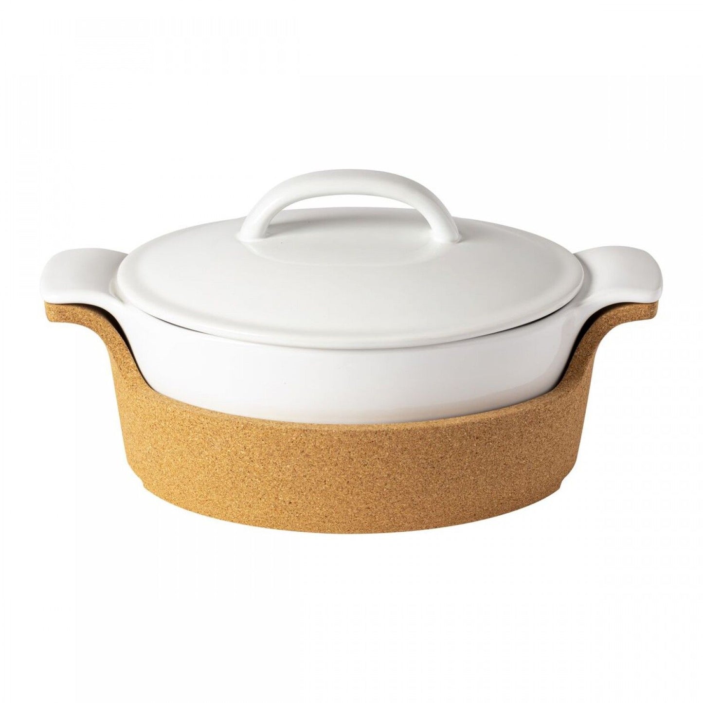 Casseruola Ovale con Vassoio in Sughero