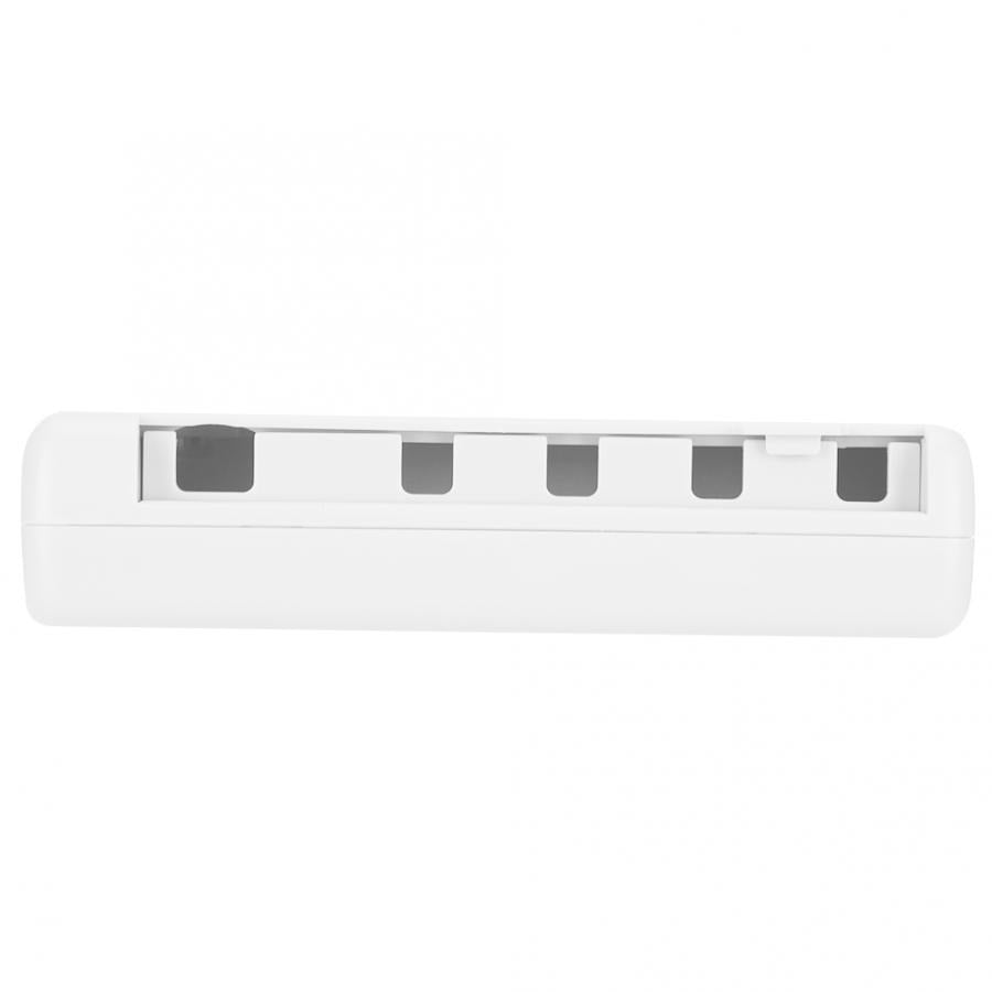 Esterilizador de cepillos de dientes UV con luz de cuarzo 2W, 5 compartimentos