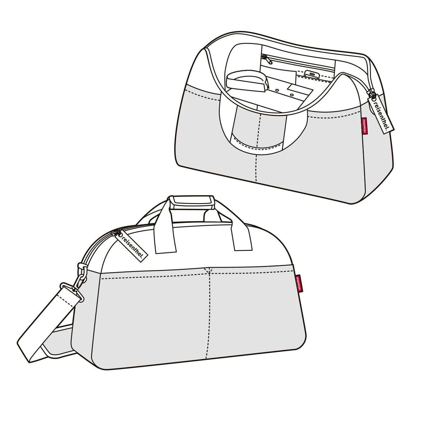 Overnighter Canvas Borsa Nera Reisenthel