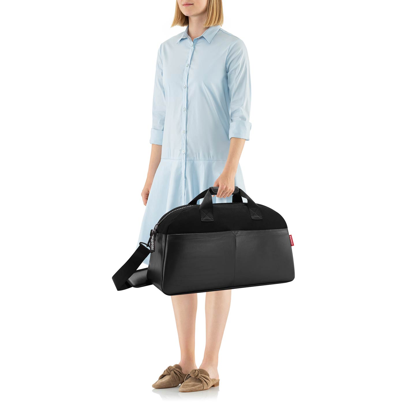 Overnighter Canvas Borsa Nera Reisenthel