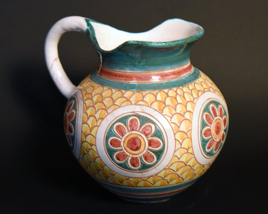 Ceramica Brocca Graffiti Pezzo Unico