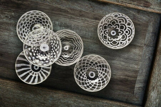 Livellara set 6 coppette Asia in vetro